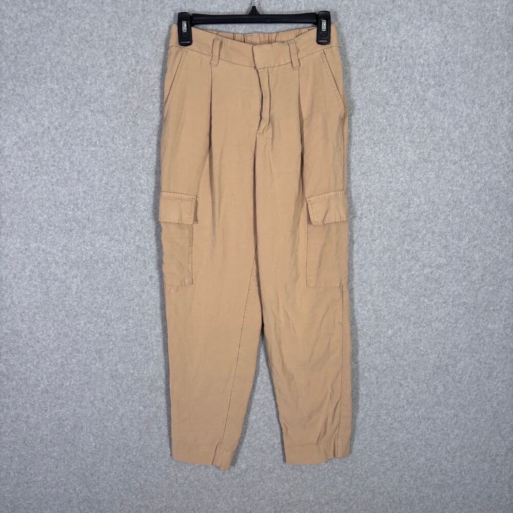 A‎ New Day Cargo Pants 2 Pleated Ankle Academia Baggy Quiet Neutral Skater 90s